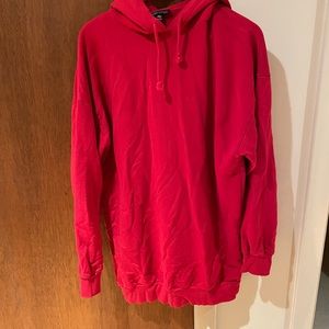 Topshop Red Sweatshirt